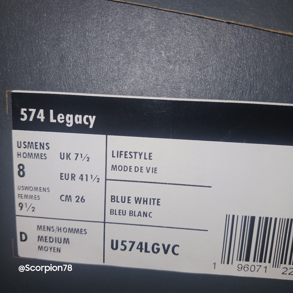 New Balance 574 Classic "Legacy" Lifestyle Shoes Size 8 Men/9.5 Women - Picture 10 of 10